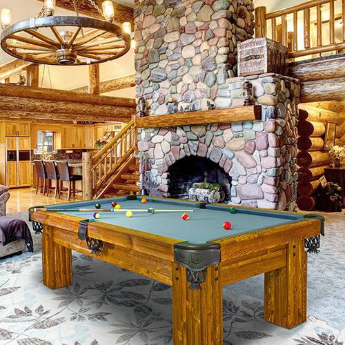 Классический бильярдный стол - RUSTIC RANCH - Bilijardai JSC - для бытового использования / из цельной древесины