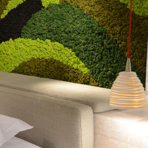 Изголовье кровати для двуспальной кровати - CUSTOM  - Greenarea - уникальный дизайн / из ткани / по индивидуальному заказу