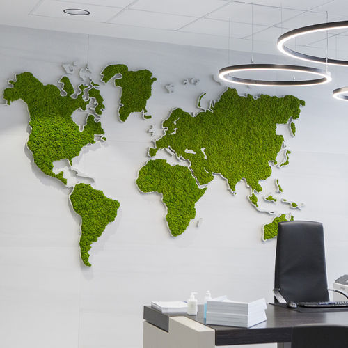 Стабилизированная живая изгородь - GREEN WORLD - Greenarea - мох / из стабилизированного мха / для интерьера