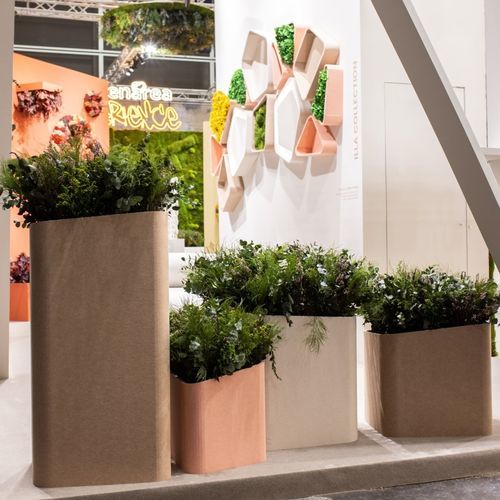 Кадка для садовых растений из полиэфирного волокна - ILLA - Greenarea - модульная / ручной работы / 100% перерабатываемая