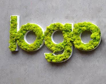 Стабилизированная живая изгородь - PERSONALIZED LOGOS IN LICHEN - BM PIANTE STABILIZZATE - натуральная / для интерьера / пиктограмма