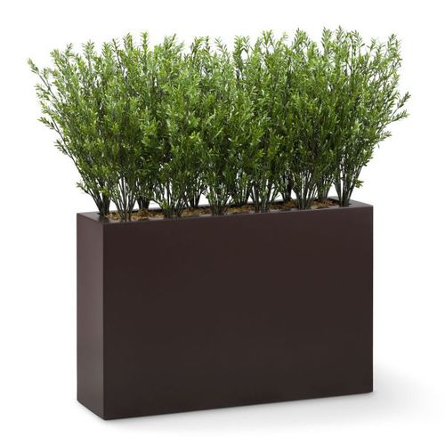 Кадка для садовых растений из стекловолокна - ROSEMARY - PLANTERS UNLIMITED - прямоугольная / современная / для общественных мест