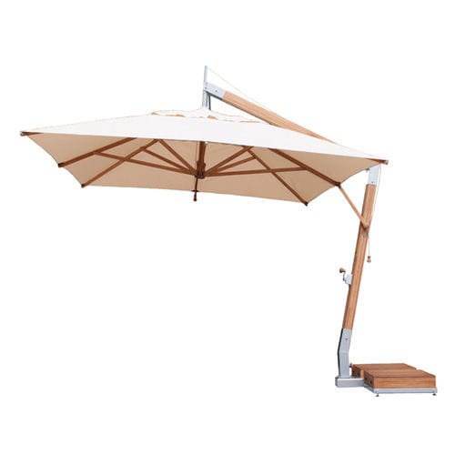 Квадратный зонт от солнца - 3.0M X 4.0M-REC-SW - Bambrella - со смещением / из бамбука / ветроустойчивый