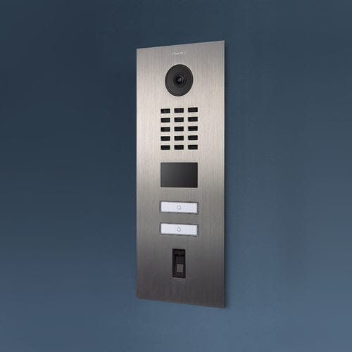 Дверная станция из матовой нержавеющей стали - D2102FV - DoorBird - для домашнего использования / с утопленным монтажом / для поверхностного монтажа