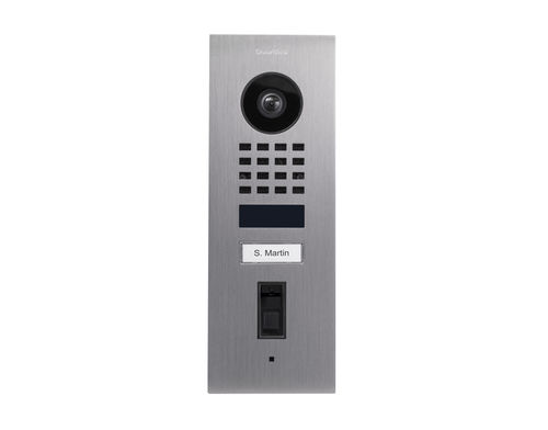 Дверная станция с утопленным монтажом - D1101FV  - DoorBird - из матовой нержавеющей стали / для домашнего использования / для профессионального использования