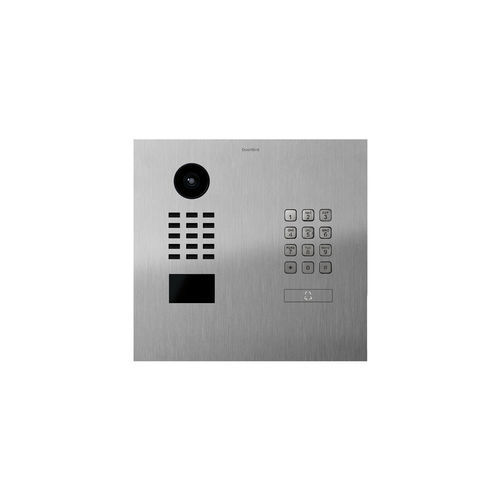 Видеотелефон из матовой нержавеющей стали - D2101KH - DoorBird - для домашнего использования / для поверхностного монтажа / с утопленным монтажом