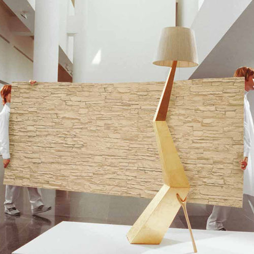 Настенная декоративная панель - M099 OCHER LAJA STONE - KA Coverings - легкая / из полиэстера / из стекловолокна