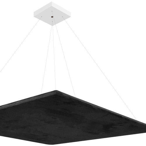 Акустический баффл из ткани - AZORES DOUBLE SQR - CLOUD - artnovion - подвесной / прямоугольный / декоративный