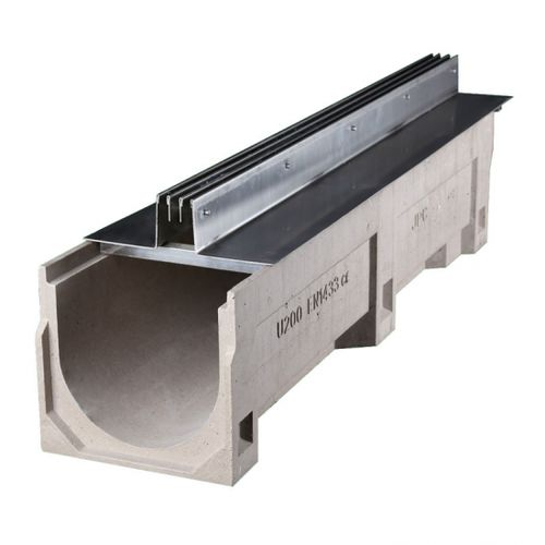 Лоток канализации для общественных мест - YT300-U20400PC - Fujian Yete Industry Co.,Ltd. - с решеткой / щелевой / из резинобетона