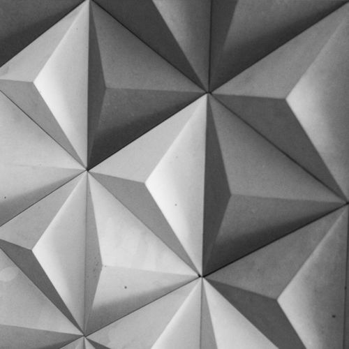 Плитка из бетона - 3D PYRAMIDS - Slabb - Architectural Concrete - 3D / естественная отделка / для интерьера