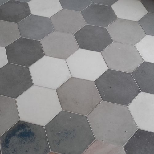 Плитка из бетона - 3D HEX - Slabb - Architectural Concrete - 3D / естественная отделка / для интерьера