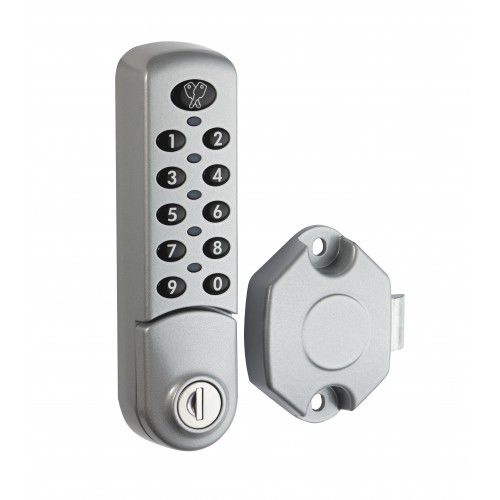 Электронный врезной замок - 37800/2382 - EURO-LOCKS - с кодом / для мебели / 1 точка запирания