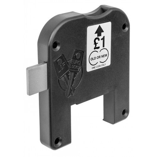 Механический Монетный врезной замок - 2786 - EURO-LOCKS - для шкафа раздевалки / 1 точка запирания / для спа