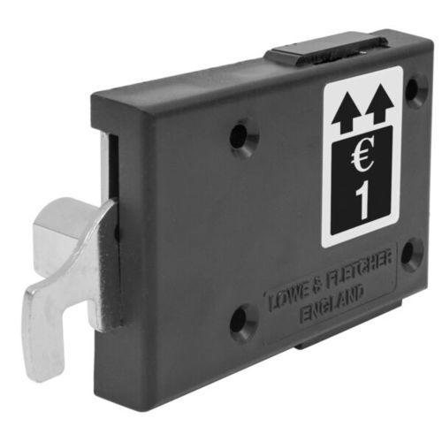 Механический Монетный врезной замок - 2764 - EURO-LOCKS - кулачковый / для шкафа раздевалки / 1 точка запирания