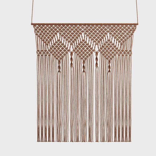 Штора с рисунком - Macrame - Tidelli - алюминий / из веревки