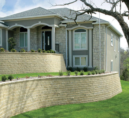 Полный бетонный блок - REGAL STONE - PAVESTONE - для подпорной стены / имитация камня