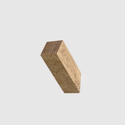 Современный крючок - W • LONG • oblique - 3S design - из дуба / индивидуальный / черный