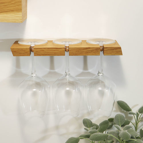 Настенный держатель для стекол - W • oblique - 3S design - из дерева