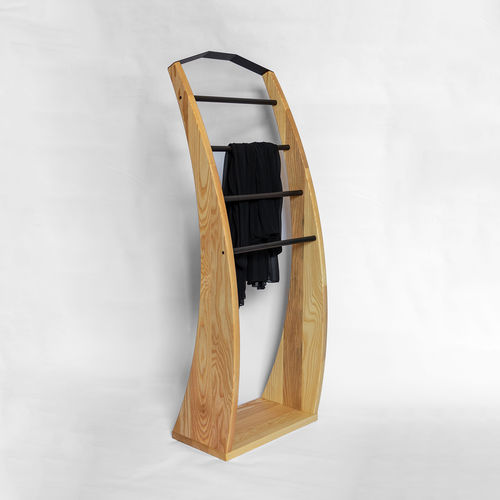Напольная вешалка из ясеня - PLUTOO - ASH WOOD - 3S design - современная / из стали, покрытой порошком