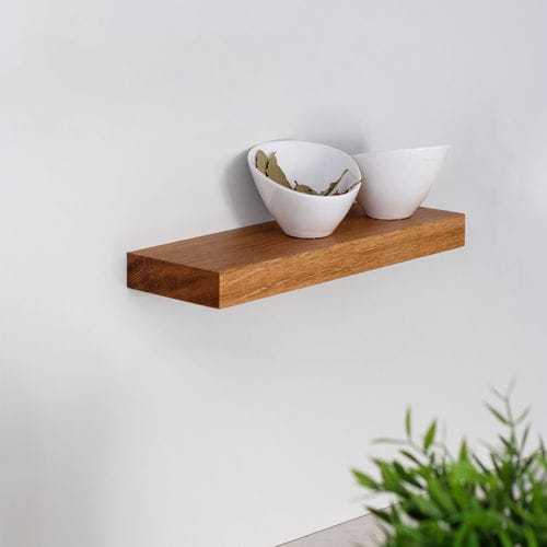 Настенный стеллаж - W • basic - 3S design - современный / из дуба / из цельной древесины