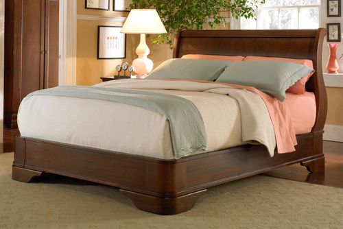 Двуспальная кровать - LOUIS PHILIPPE - West Furniture - в стиле Луи-Филиппа / с изголовьем / из дерева