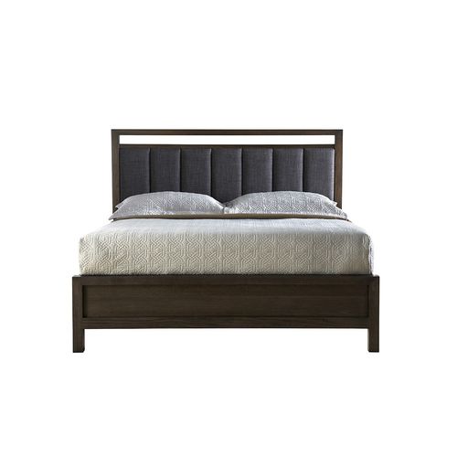 Двуспальная кровать - FULTON - West Furniture - современная / с обитым изголовьем / из дерева