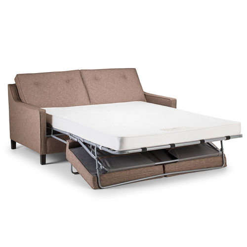 Диван кровать - LICHFIELD - Hypnos Contract Beds Ltd - современный / из ткани / коричневый