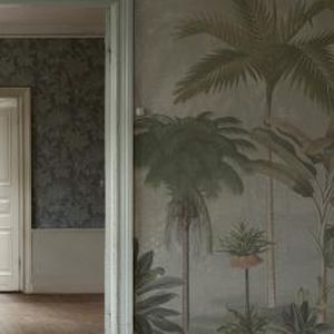 Обои винтаж - VINTAGE PALMS - Mr Perswall - природный мотив / имитация обоев / зеленый
