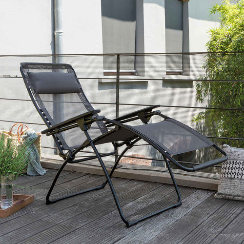 Современное кресло для отдыха - Futura  - Lafuma Mobilier - из Batyline® / из стали / с подголовником