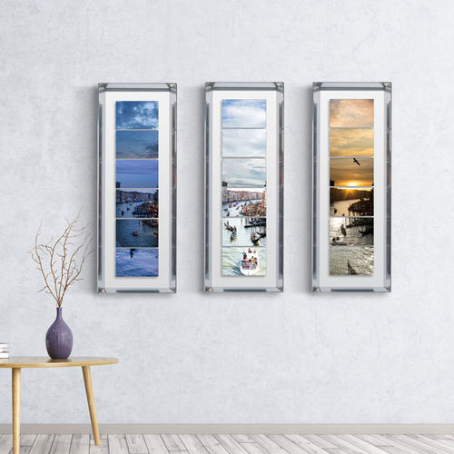 Декоративная картина пейзаж - VENICE COLLAGEPHOTO  | DESIGN ALUMINUM FRAME - San Polo Art Gallery | Contemporary Art & Design i - фигуративный стиль / для гостиницы / для офиса