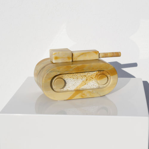 Скульптура из мрамора - GAME. NO WAR - San Polo Art Gallery | Contemporary Art & Design i - для наружного применения / для художественной галереи / белая
