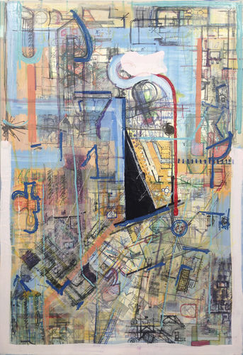 Акриловая декоративная картина - Untitled 2 STRATICOLLAGE - San Polo Art Gallery | Contemporary Art & Design i - смешанного типа / абстрактная / для художественной галереи