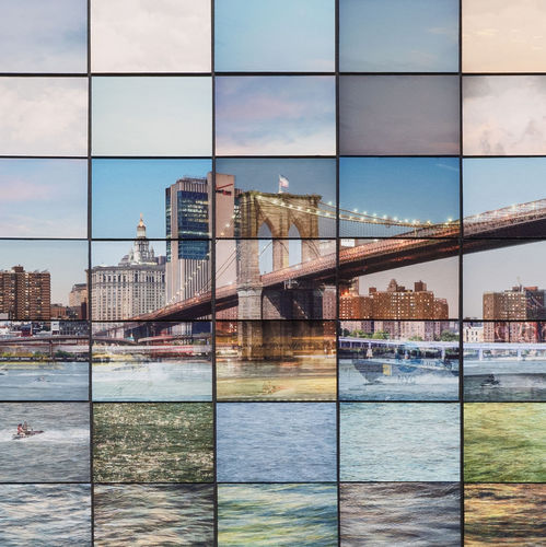 Печать на холсте на холсте - NEW YORK BROOKLYN BRIDGE | ART COLLAGE | PHOTOS FRAGMENTS - San Polo Art Gallery | Contemporary Art & Design i - на бумаге / цифровая / фоторепродукция