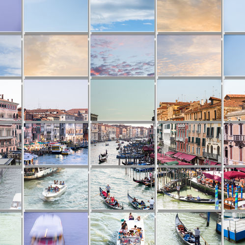 Печать на холсте фоторепродукция - RIVUS ALTUS - XL78 #06 PASTEL | VENICE PHOTOS FRAGMENTS - San Polo Art Gallery | Contemporary Art & Design i - большой формат / пейзаж / для художественной галереи