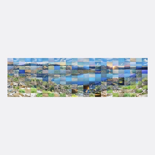 Печать на холсте фоторепродукция - CRONORAMA | LAGO MAGGIORE 07 | VARIATION XS240#02  - San Polo Art Gallery | Contemporary Art & Design i - большой формат / пейзаж / для художественной галереи