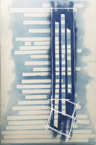 Акриловая декоративная картина - Overlines 3 RIGONI SERIES - San Polo Art Gallery | Contemporary Art & Design i - смешанного типа / на холсте / абстрактная
