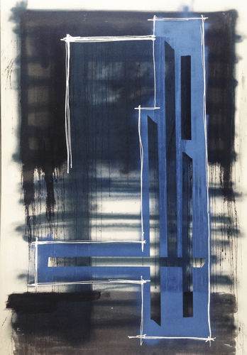 Акриловая декоративная картина - Overline 1 RIGONI SERIES - San Polo Art Gallery | Contemporary Art & Design i - смешанного типа / на холсте / абстрактная