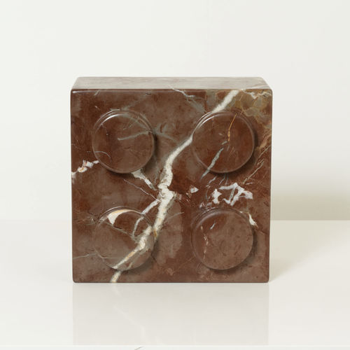 Скульптура из мрамора - BRICK 4 - Valentine Red - San Polo Art Gallery | Contemporary Art & Design i - отдельностоящая / для художественной галереи / красная