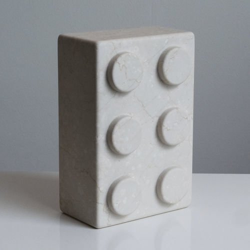Скульптура из мрамора - Brick 6 - Botticino - San Polo Art Gallery | Contemporary Art & Design i - для наружного применения / садовая / по индивидуальному заказу