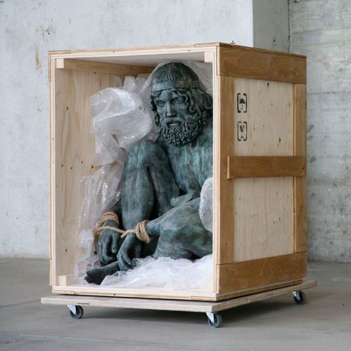 Скульптура из дерева - Box n° 2 - Bronzo di Riace, 2016 - San Polo Art Gallery | Contemporary Art & Design i - из Jesmonite / ручной работы / Сделано в Италии