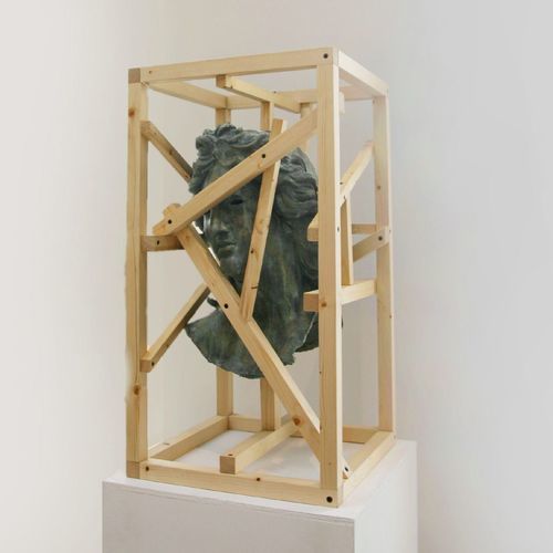 Скульптура из дерева - Cage n° 7 - Testa di Apollo, 2017 - San Polo Art Gallery | Contemporary Art & Design i - из металла / из Jesmonite / ручной работы