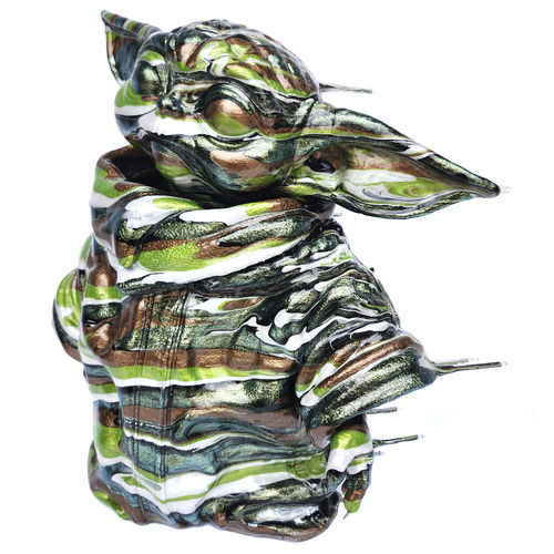 Скульптура из металла - Blown Away Grogu - San Polo Art Gallery | Contemporary Art & Design i - из полимера / из глины / из акрила