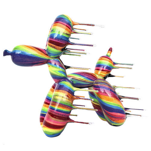 Скульптура из металла - Blown Away Balloon Dog - San Polo Art Gallery | Contemporary Art & Design i - из полимера / из глины / из акрила