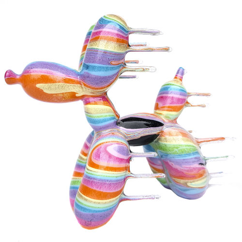 Скульптура из металла - Blown Away Balloon Dog - Rainbow Sherbet - San Polo Art Gallery | Contemporary Art & Design i - из полимера / из глины / из акрила