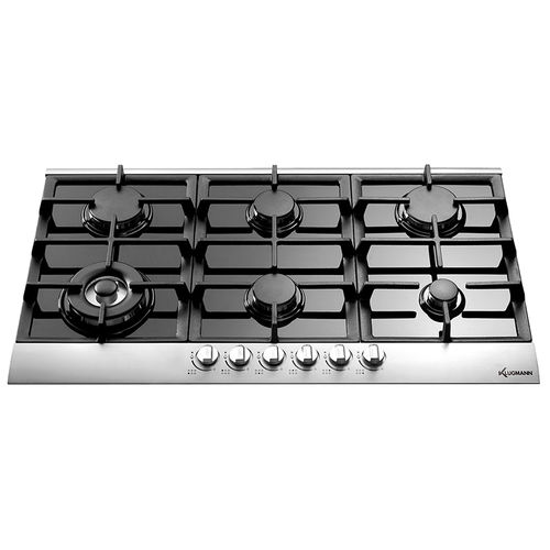 Газовая варочная панель - KT906GLX - Klugmann Hausgeraete GmbH - 6 конфорок / встраиваемая / с поворотными регуляторами