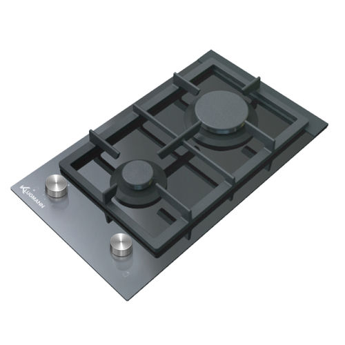 Стеклокерамическая варочная панель - KT302BGL - Klugmann Hausgeraete GmbH - газовая / 2 конфорки / встраиваемая