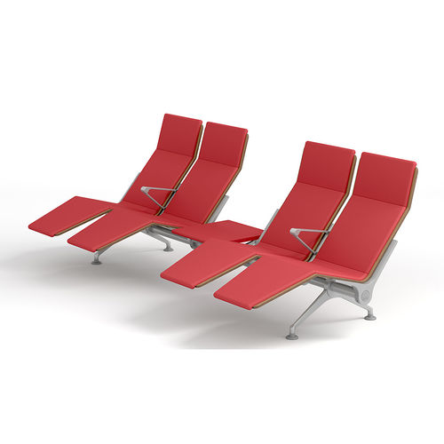 Сидения на опоре из металла - RECLINER SYSTEM - IMAT MOBILIARIO Y DISEÑO S.A. - из бука / из полиуретана / 4 места
