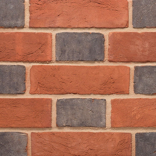 Кирпич для фасада - HEADER - Imperial Handmade brick - полный / красный / синий
