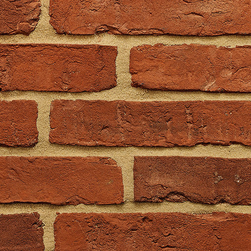 Кирпич для стены - 2″ TUDOR MULTI - Imperial Handmade brick - для напольной поверхности / полный / красный