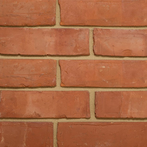 Кирпич для фасада - 2½” VICTORIAN WIRECUT - Imperial Handmade brick - полный / красный / оранжевый